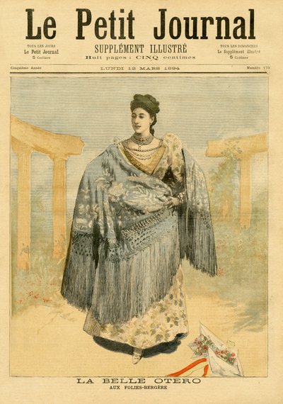 La Belle Otero (1868-1965) al Folies-Bergere, da 